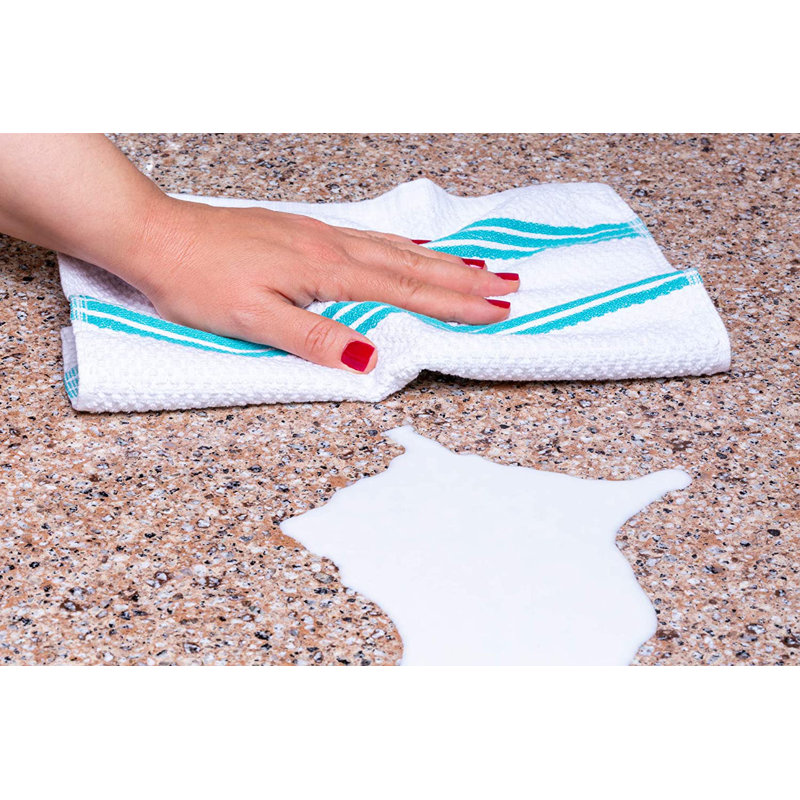 Cotton Waffle Kitchen Towel, Blue