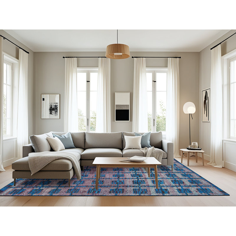 Abstract Indoor Rug, Rectangle 8' x 12'