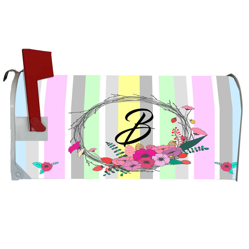 Housse pour boîte aux lettres monogramme personnalisable, Oui