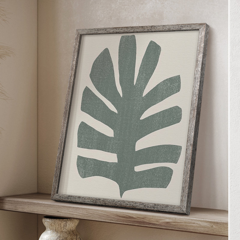 Palm Morph III, reproduction encadrée - bois massif, H 30 po x l 24 po