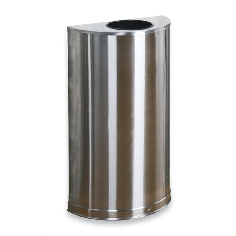 Poubelle 12 gallons en acier, Acier inoxydable