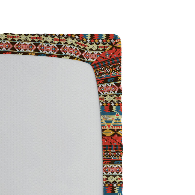 Ensemble de 2 draps-housses Ambesonne, Multicolore / Sud-ouest 1, Drap-housse simple TG