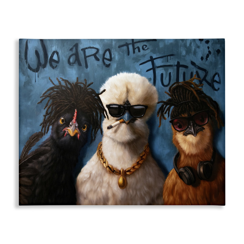 Toile We Are The Futur Birds, conception par Lucia Heffernan, H 16 po x l 20 po