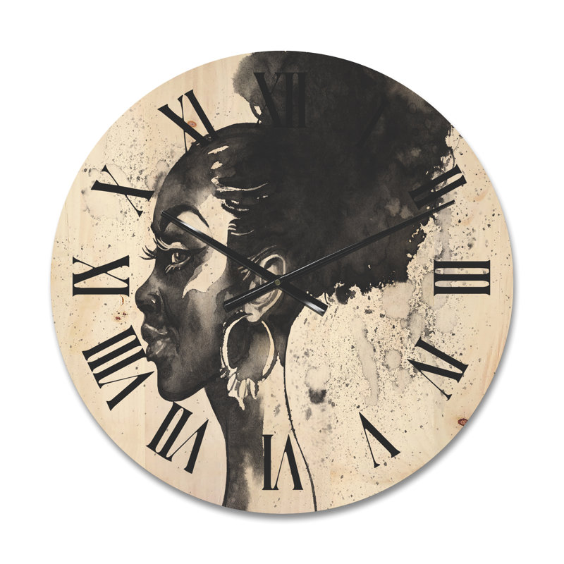 Horloge murale en bois, Moyenne