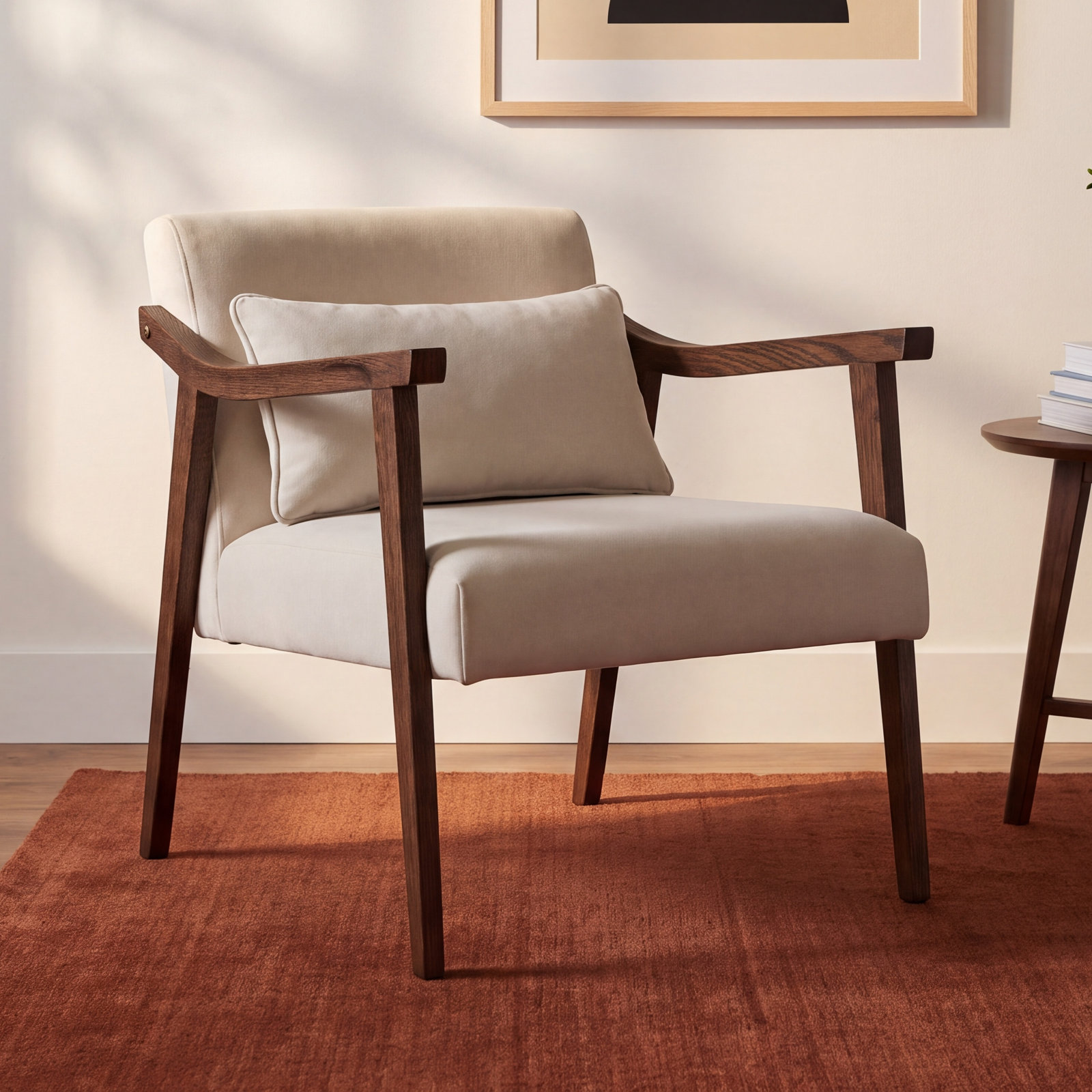 Milan Accent Chair, Brown