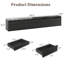 Meuble télé moderne de 240 cm (94,5 po) avec éclairage DEL, centre multimédia avec 8 tiroirs pour téléviseur jusqu'à 254 cm (100 po)-1082855037
