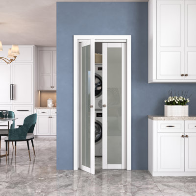 Portes françaises pivotantes en verre 1-Lite ou portes pliantes avec trousse de quincaillerie