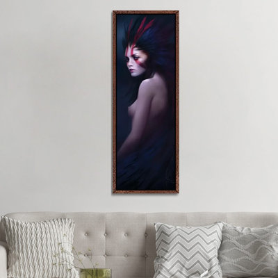 Black Swan by Melanie Delon - Panoramic Print on Canvas