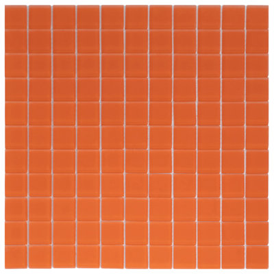 11.8" X 11.8" Matte Finished Glass Mosaic Tile