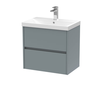 Havana 600mm Single Bathroom Vanity with Drop In Vitreous China Basin