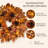 Pre-Lit Maple Leaf Fall Wreath with Pinecones and Berries