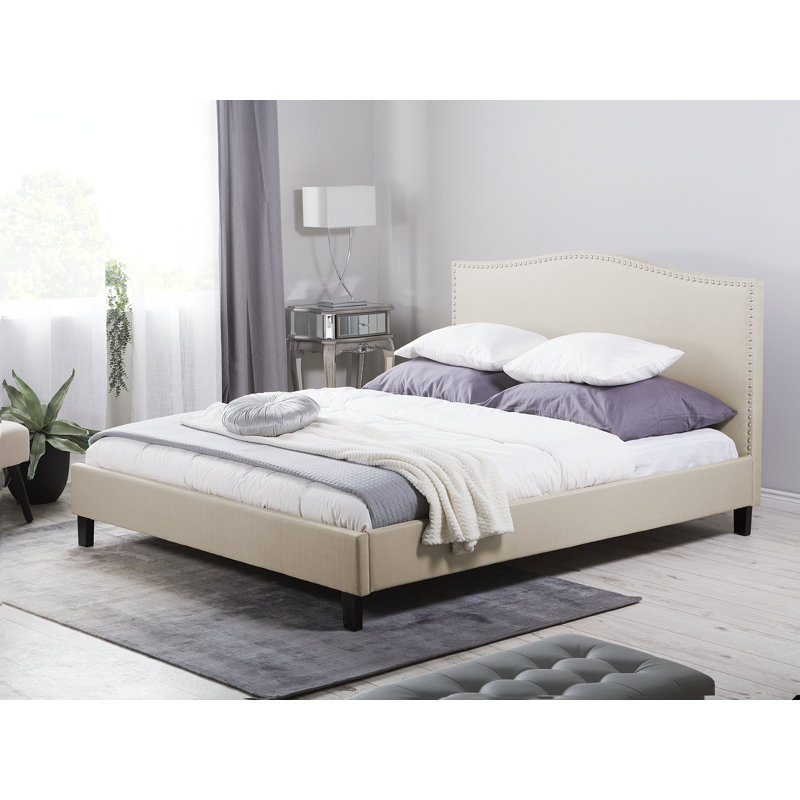 Buckwalter Upholstered Bed, Super King (6'), Beige