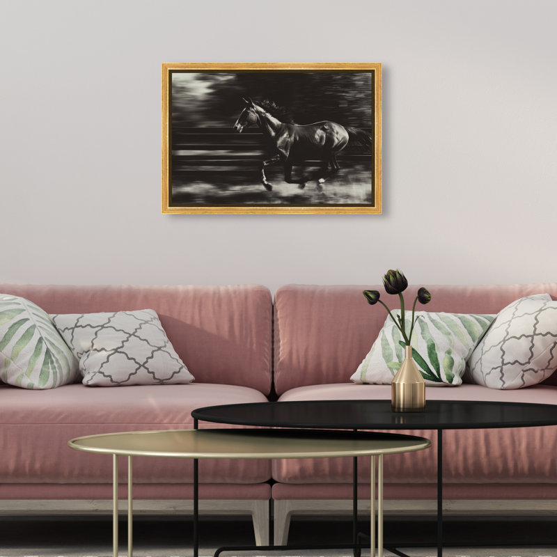 Velocity Unbound Print by Oliver Gal, 31"H x 46"W, Gold Floater Frame