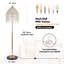 Lampe sur pied en cristal doré 63 "H