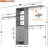 Abbigael 20.2''-  96‘’ W Closet System with 3 Wooden Drawers and 3 Shelving Towers-1475399327