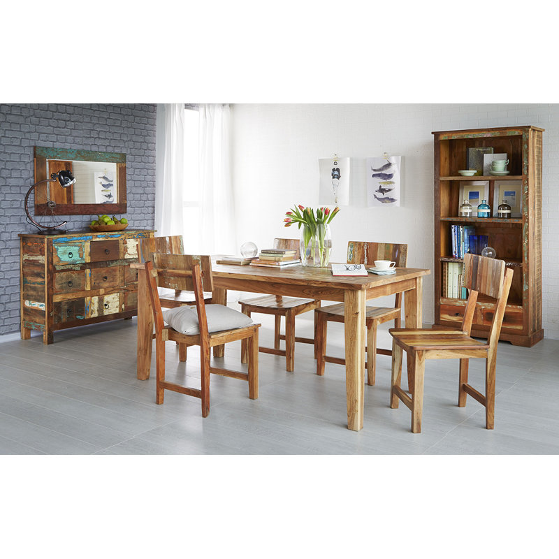 Zinab Solid Wood Dining Table, 76cm H x 88cm W x 85cm W
