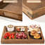 HKFUYULINTECHLIMITED Tray Solid Wood Divided Serving Dish