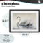 Élégant cygne flottant, impression sous verre encadrée, design par Sasha-1005343527-1005343532