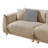 86.71 " Velvet Sofa