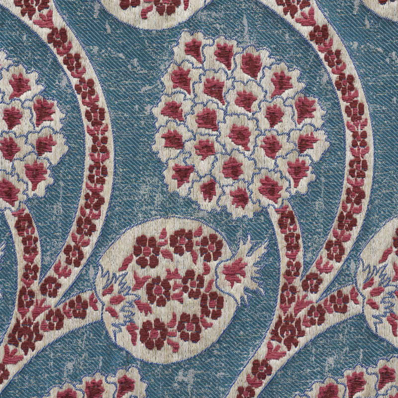 Tissu Perséphonie, Paon