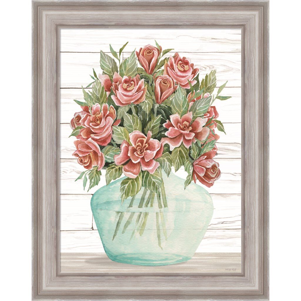 Red Barrel Studio Farmhouse Flowers IV By Cindy Jacobs, Framed Wall Art ...