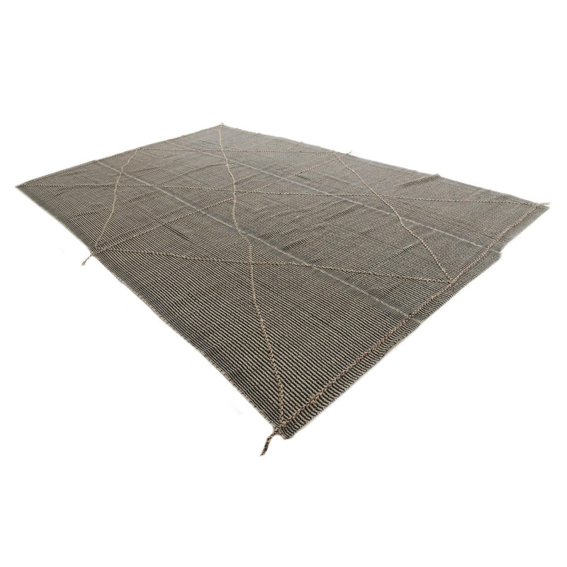 Tapis noir et blanc Overbeck