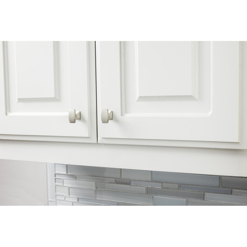 1 1/8" Length Bar Knob, Satin Nickel