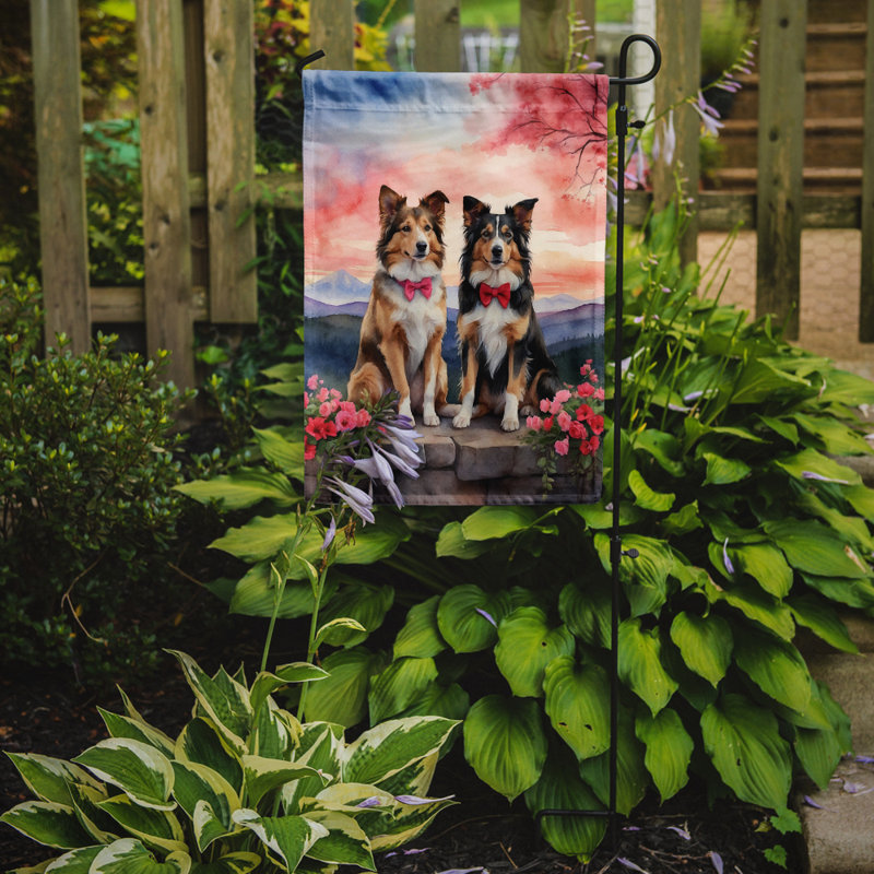 Drapeau de jardin pour chien en polyester à double face H 15,5 po x l 11,25 po 