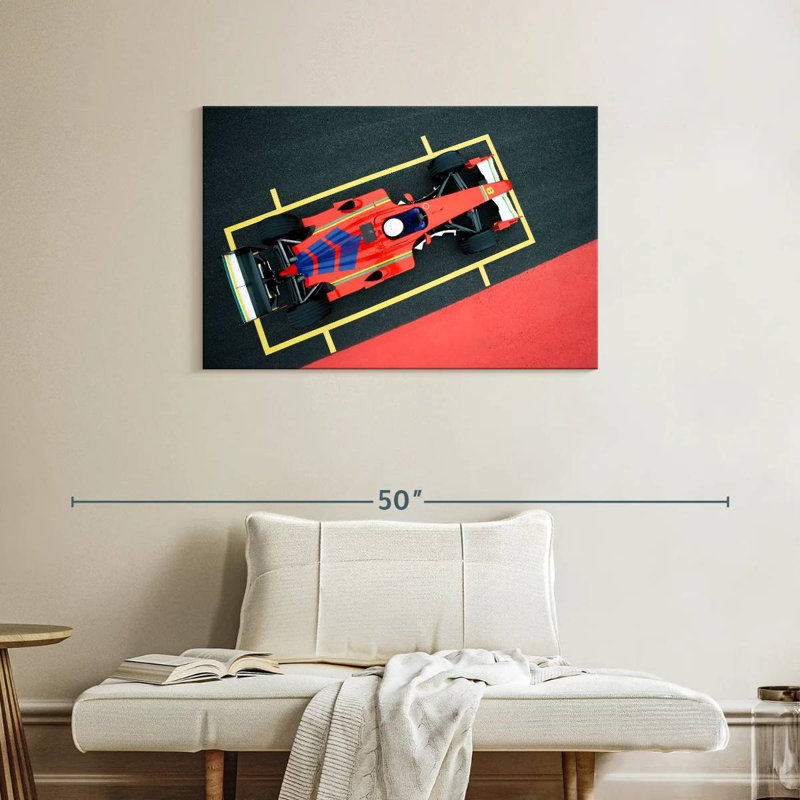 Mehar Red Formula Car, 24" H x 36" W