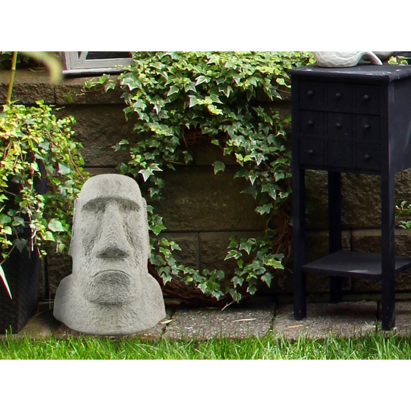 Statue de jardin Andin Moai Head