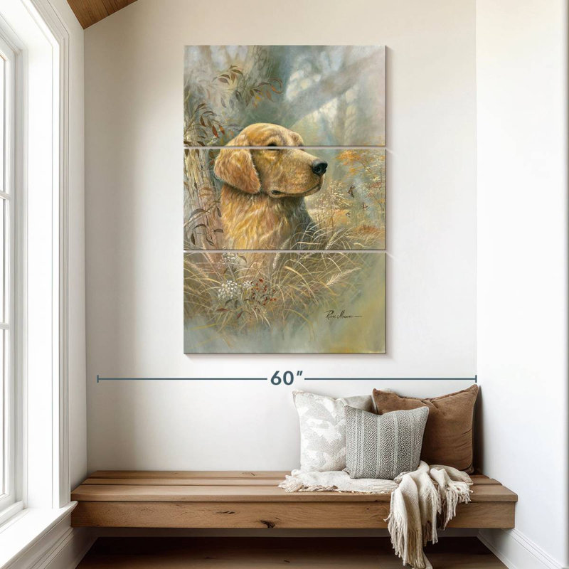 Beauté dorée Brampt Dog, H 50 po x l 32 po