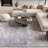 Machine Washable Oriental Blue/Red Area Rug-880018755