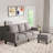 Modern 75'' Upholstered Sofa Chaise-956954802
