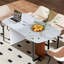 Marble Top Metal Base Dining Table