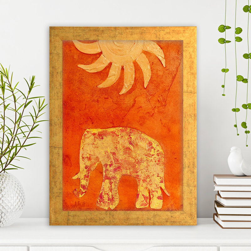 Peinture sur bois à cadre unique