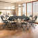 Laesha Plastic Bi-Fold Round Dining Table with 10Pcs Foldable Chairs Set for Indoor and Outdoor Use