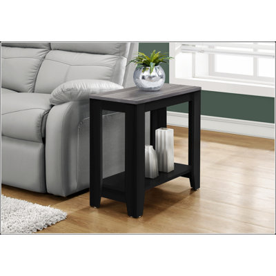 Table d'appoint moderne en bois avec une conception à deux niveaux pour le salon et la chambre à coucher, solution de rangement durable et élégante