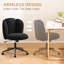 Modern Teddy Velvet Upholstered Swivel Task Chair-551827645