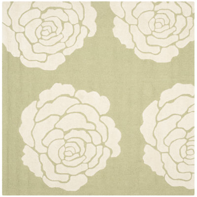 Cannen Hand Tufted Wool Floral Rug
