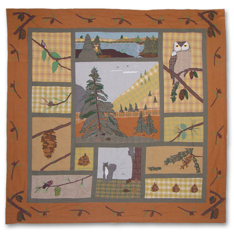 Cotton Patchwork Shower Curtain
