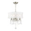 Lustre 4 lumières en nickel brossé