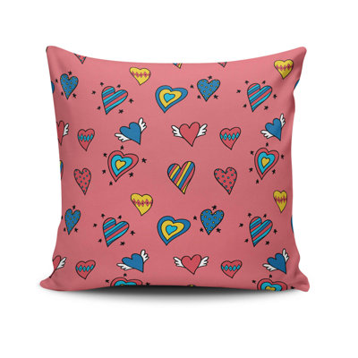 Coussin décoratif, 17,0 x 17,0 pouces, 50% coton / 50% polyester, lavable à la machine, repassable, rembourrage en silicone, fermeture à glissière dissimulée | Coussin décoratif doux et élégant pour le salon, la chambre à coucher et le bureau