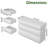 White Modern 6-Drawer Dresser, No Handle Design With Wide Storage-389652112