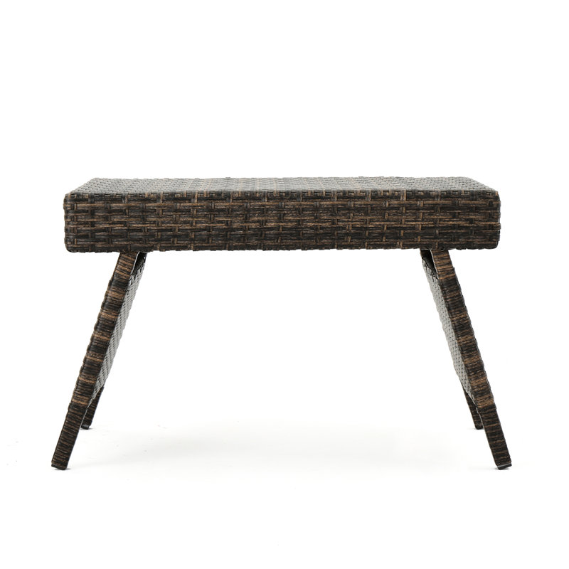 Table d'appoint pour l'extérieur, structure en aluminium, profondeur de 24 po x largeur de 16 po, hauteur de 15,5 po, structure de table de spéléologie, aquathlon de 24,16 po 15,74 po x 15,54 po