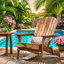 Chaise Adirondack pliante en bois d'acacia l 30,31 po x P 36,41 po x H 33,85 po Hanlee