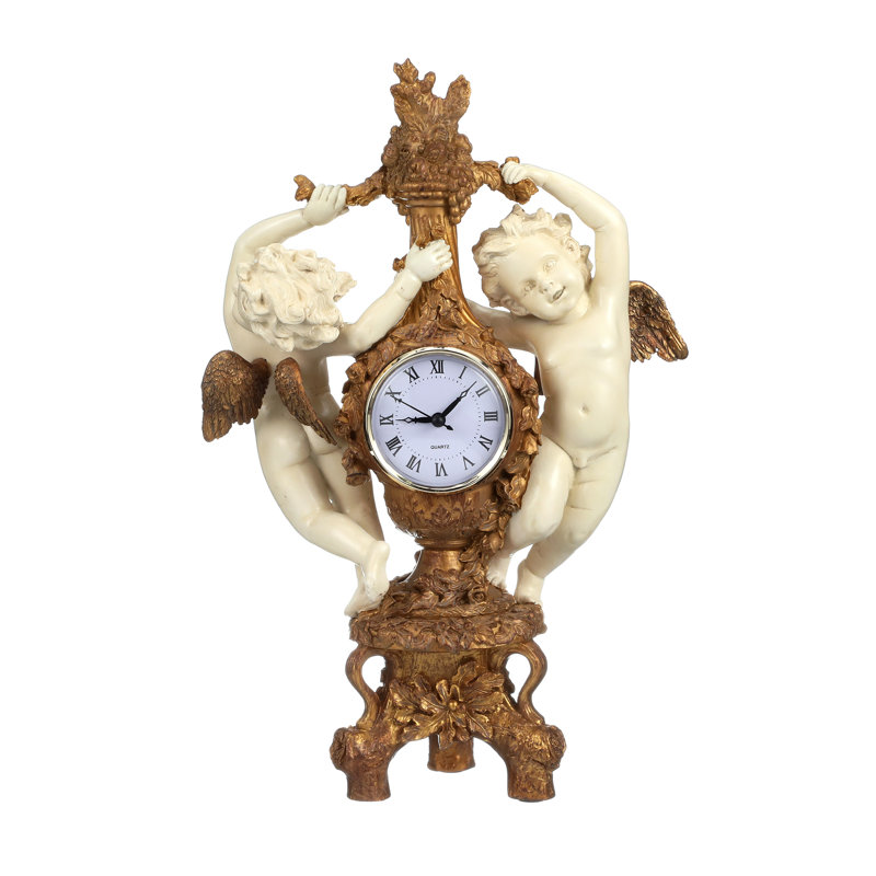 Cherub's Harvest Tabletop Clock