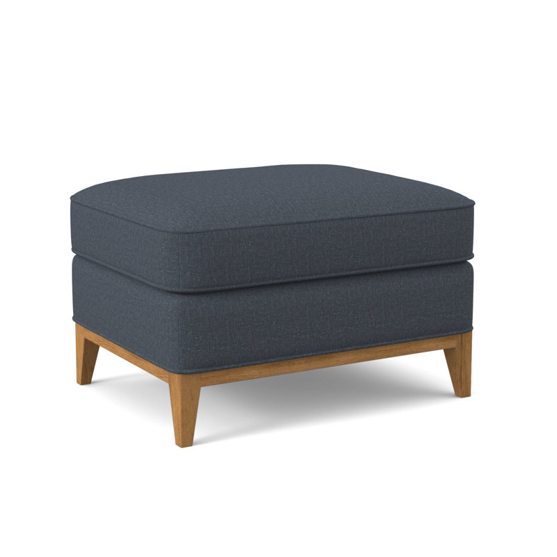 Sonoma Ottoman, Margaret Lagoon Polyester Blend, Amber