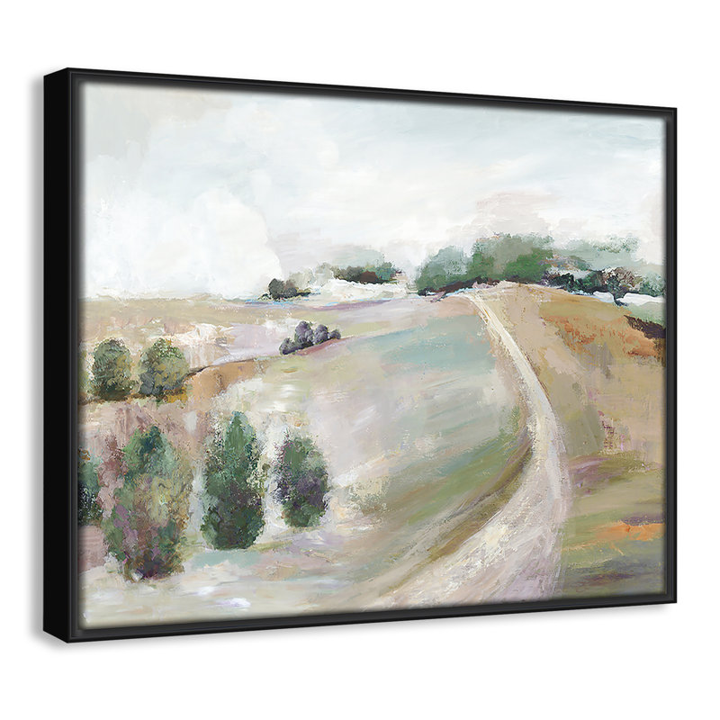 «Kel Country Road Hill» par Allison Pearce, reproduction sur toile flottante, H 12,5 po x l 15,5 po, Noir