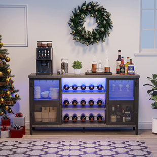 Kitchen Drink Station – Beverage Cabinet