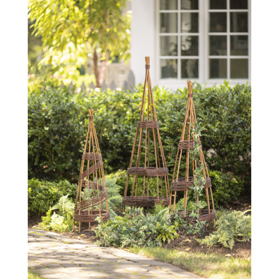 Ensemble de treillis en bois 3 pièces H 51,2 po x l 15,7 po